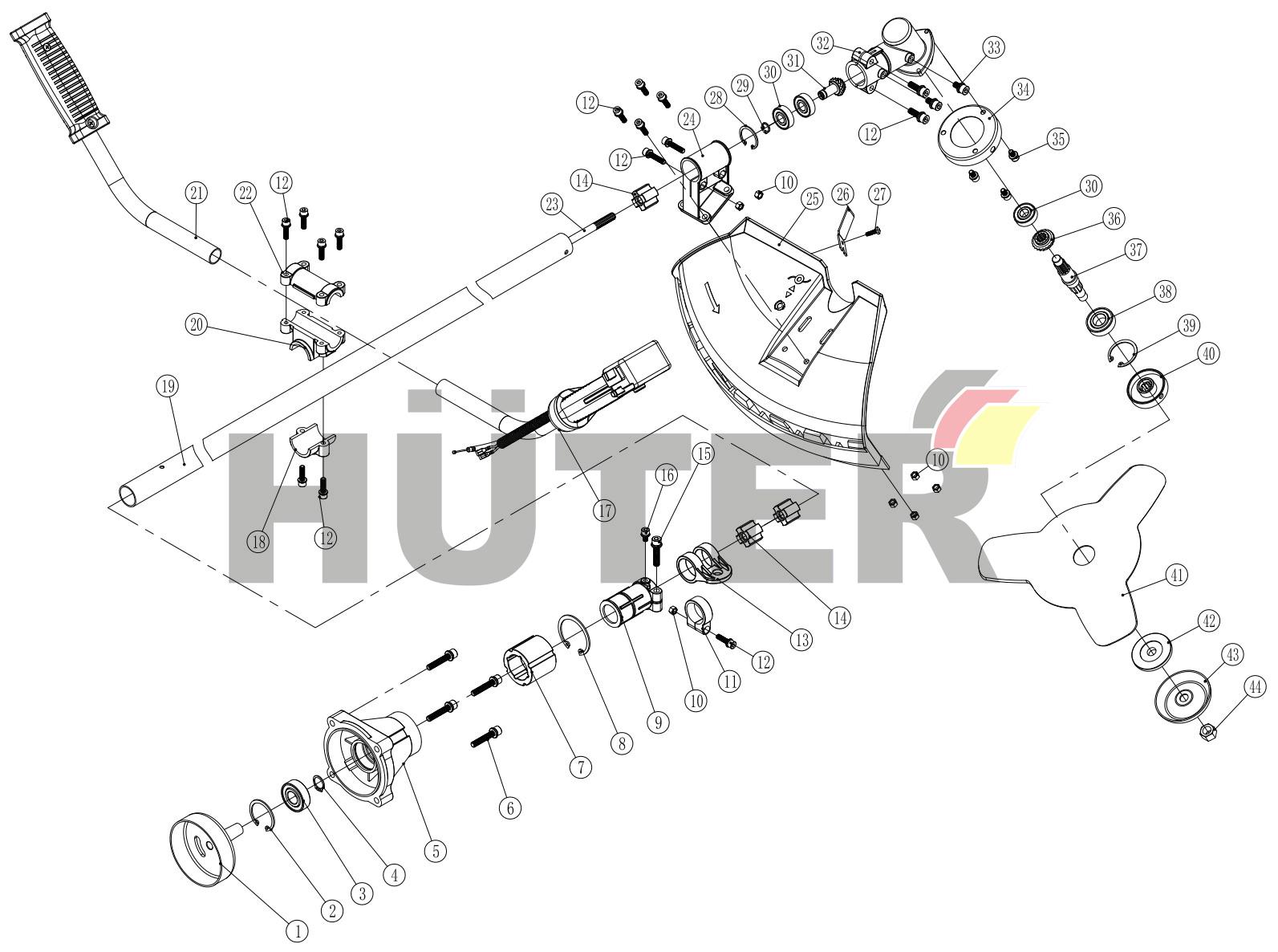 Штанга TPW 70/2/43